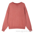 Oversize thick washed retro men's sweater